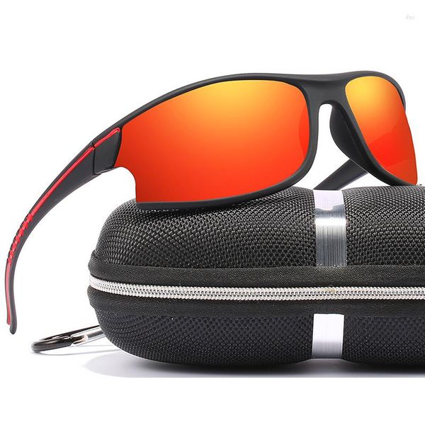 Güneş Gözlüğü 2023 Lüks Polarize Erkekler Balık tutuyor Yansıtıcı Sürüş Gözlükleri Vintage Spor Güneş Gözlükleri UV400 Gözlük