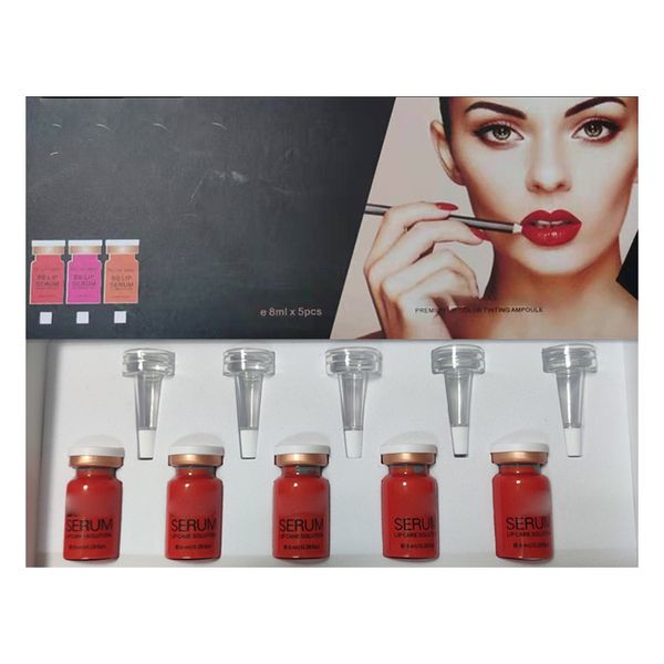 Rossetti semipermanenti di vendita caldi 5pz / set Trucco labbra 3 colori opzione ROSSO ROMANTICO ARANCIONE DOLCE per la bellezza