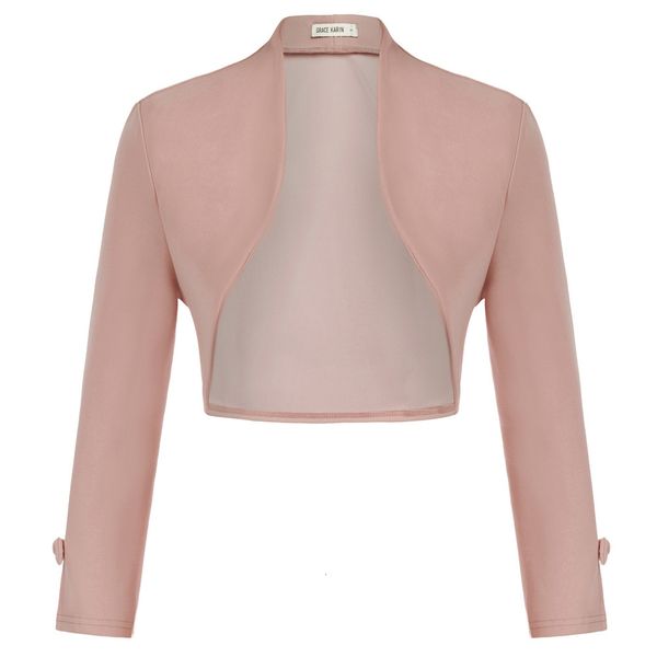 Damenjacken GK Frauen-Bowknot-Langarm-Bolero vorne offen, unregelmäßiger Saum, abgeschnittener Mantel, Achselzucken, koreanische lässige Streetwear-Kleidung 230726