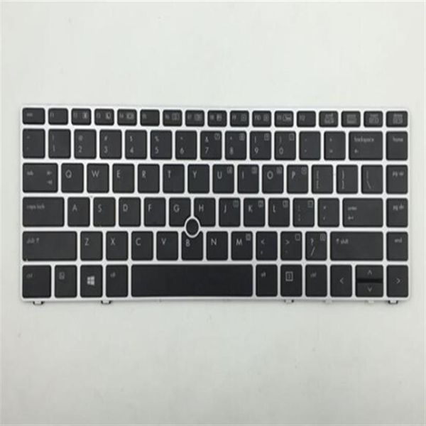 Für HP EliteBook Folio 9470M 9470 9480 9480M US-Englisch mit Hintergrundbeleuchtung Ersetzen Sie die Laptop-Tastatur Black233I