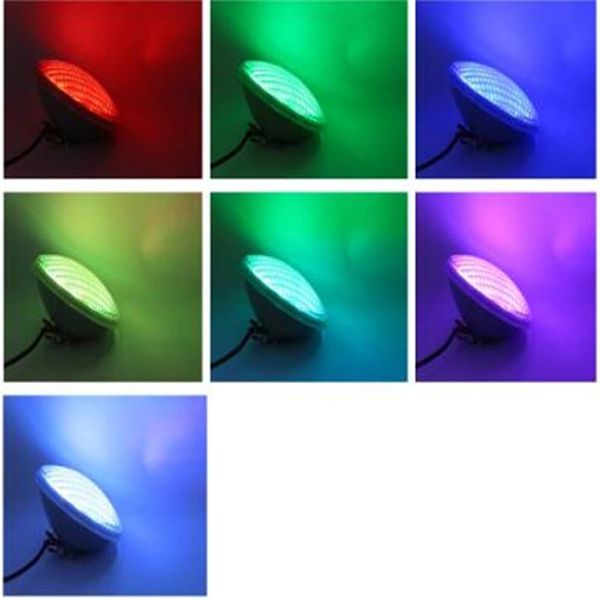 Projetor 6W LED Piscine Luzes subaquáticas Iluminação de piscinas 12V PAR 56 RGB Holofote branco quente Branco frio D0 52676