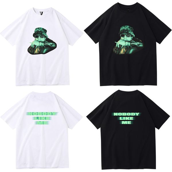 Hochwertiges Vlone-T-Shirt, modisches Herren-Männer-Design, bedrucktes T-Shirt, berühmtes Designer-T-Shirt, großes V-Hip-Hop-Männerfrauen-Kurzarm-NEUEs Vlones-T-Shirt