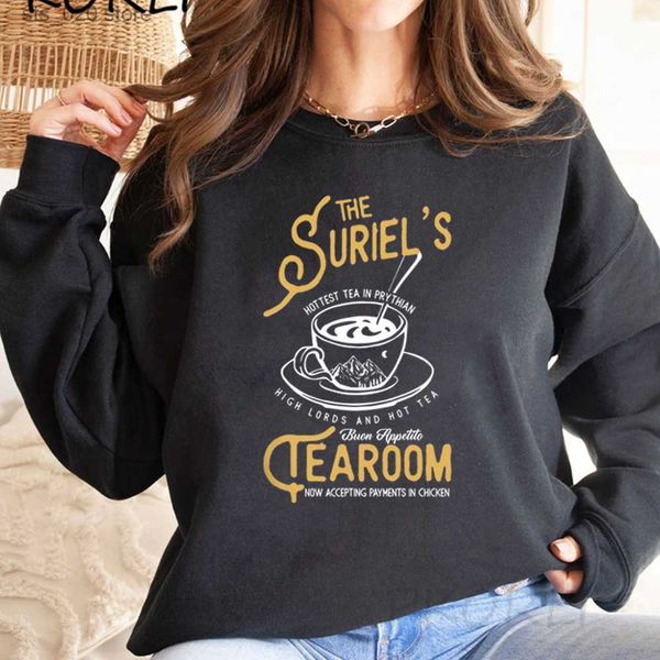 Damen Hoodies Sweatshirts The Suriel's Tearoom Sweatshirt A Court of Thorns and Roses Hoodie Acotar Clothes City of Starlight Sweatshirts SJM Pullover T230727