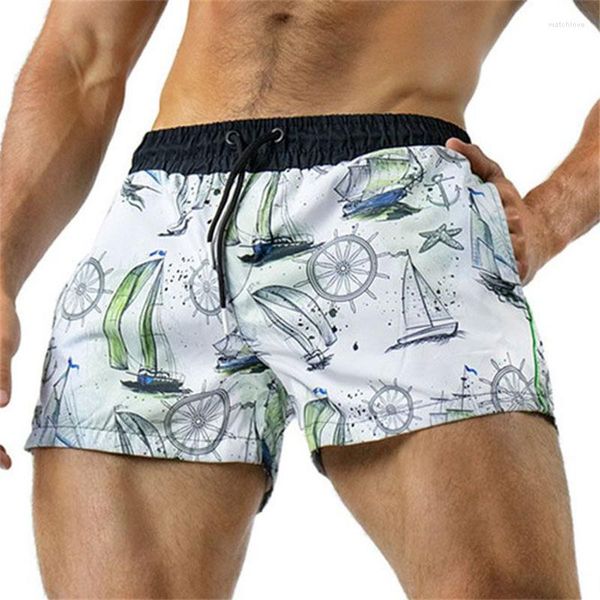 Shorts Masculino Calça de Moletom Leve Cinto Rápido Elástico Esportes 2023 Seco Sem Forro de Praia Verão Boxers Academia Fitness