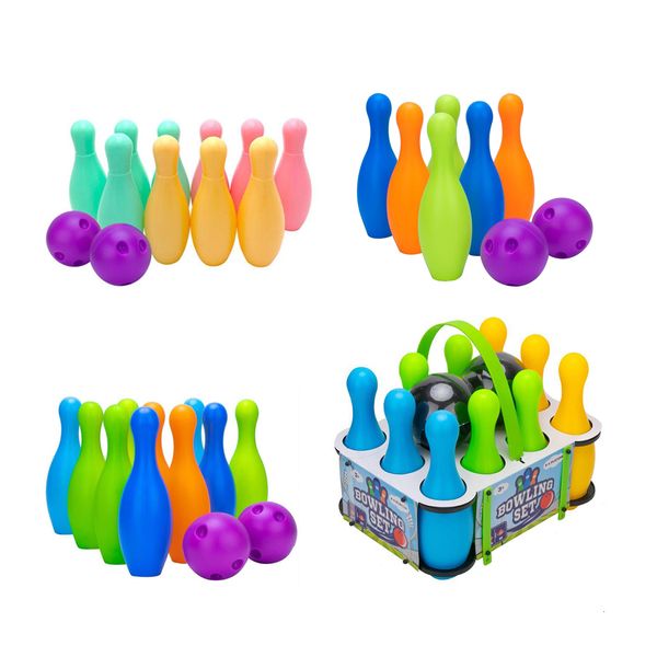 Bälle-Bowling-Set aus Kunststoff für Kinder ab 3 Jahren, Vorschulkinder, Jungen und Mädchen, Spielzeug 230726