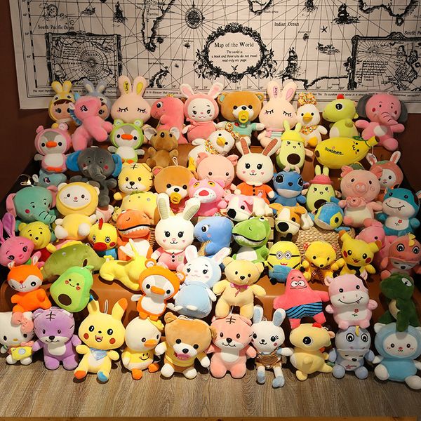 Anime Stuffed Plush Animal Toys 100 Grabber Dolls Mixed Wholesale Children Playmate Home Decoration Boys Girls Birthday Christmas 18-25cm UPS