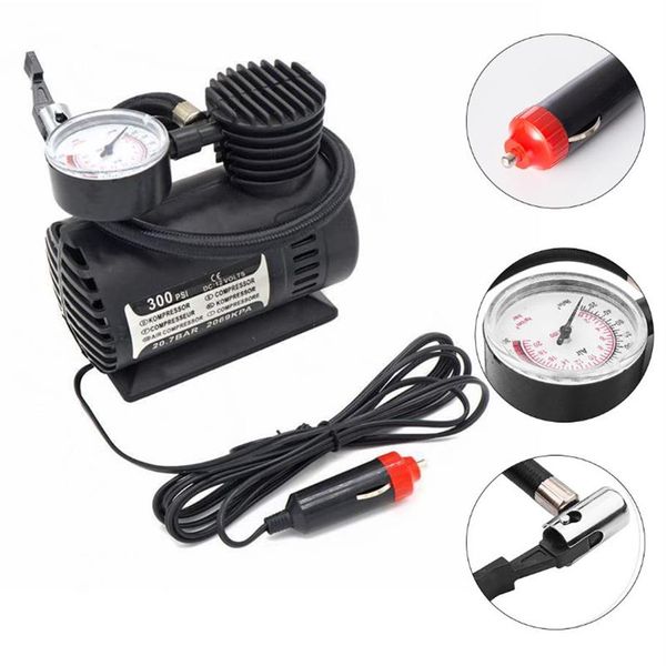 300 PSI Auto Reifen Inflator Auto Luft Kompressor Tragbare Digitale Reifen Pumpe mit Manometer für Auto Fahrrad Ball Schlauchboot3042