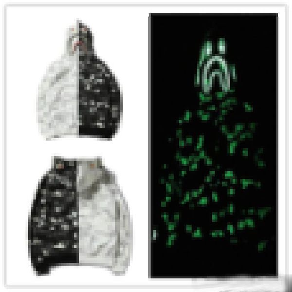 Nuovi parka luminosi a una scimmia da bagno a scimmia cimetto camouflage fustiga giacca da uomo con cappuccio autunno e inverno autunno e inverno