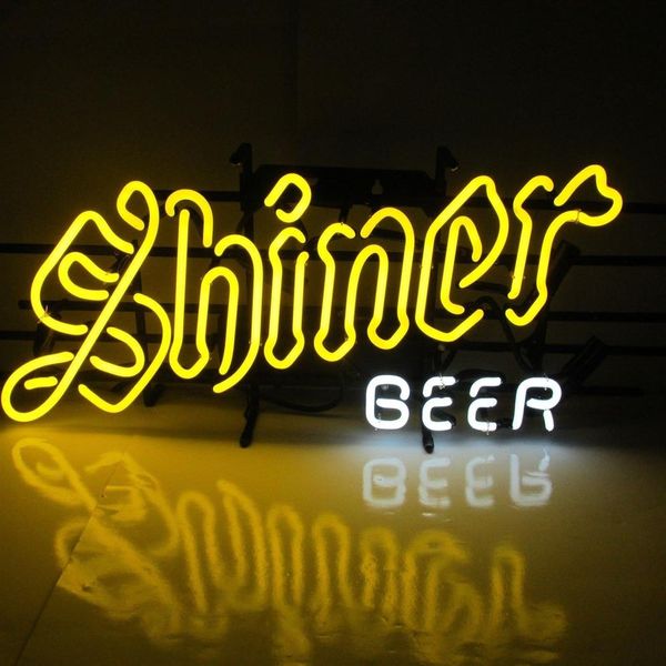 New HIGH LIFE Neon Beer Sign Bar Sign Real Glass Neon Light Beer Sign New Shiner Beer Texas Handmade Neon 24x202721