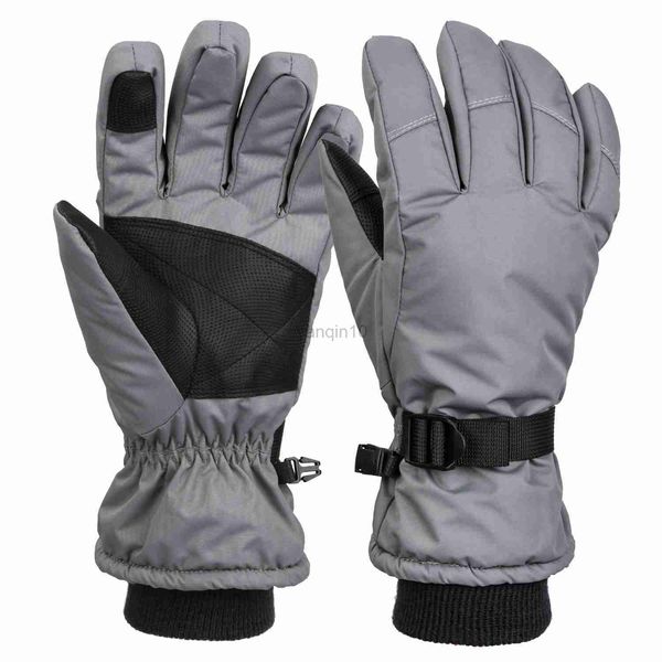 Лыжные перчатки для сноуборда лыжные перчатки водонепроницаемые сенсорный экран теплые ветроизотальные перчатки для катания на снегоходах по печь