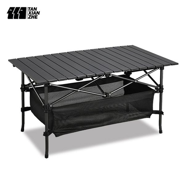 Lagermöbel TANXIANZHE Outdoor Camping Aluminiumlegierung Klapptisch Multifunktionaler tragbarer Grill Picknickstand Großhandel 230726