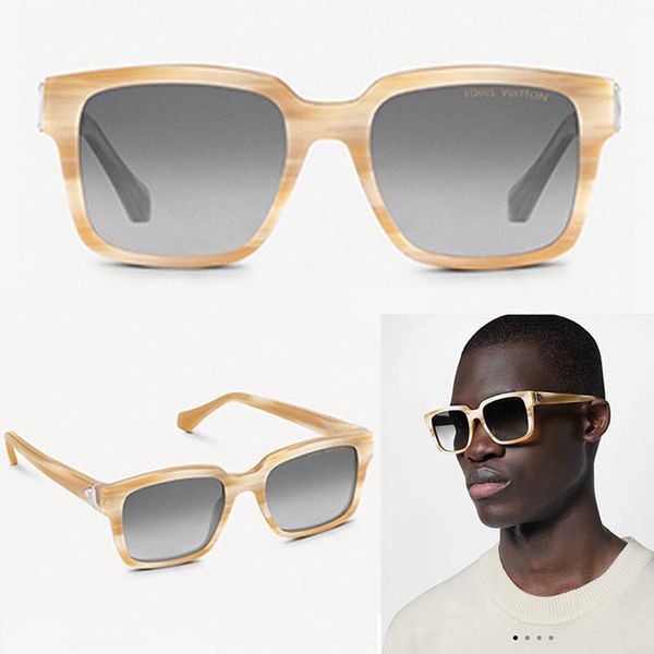Occhiali da sole quadrati da uomo Designer Z1694 Occhiali da sole vintage in fibra di acetato con motivo in marmo per occhiali da sole di marca di moda estiva da uomo Z1786