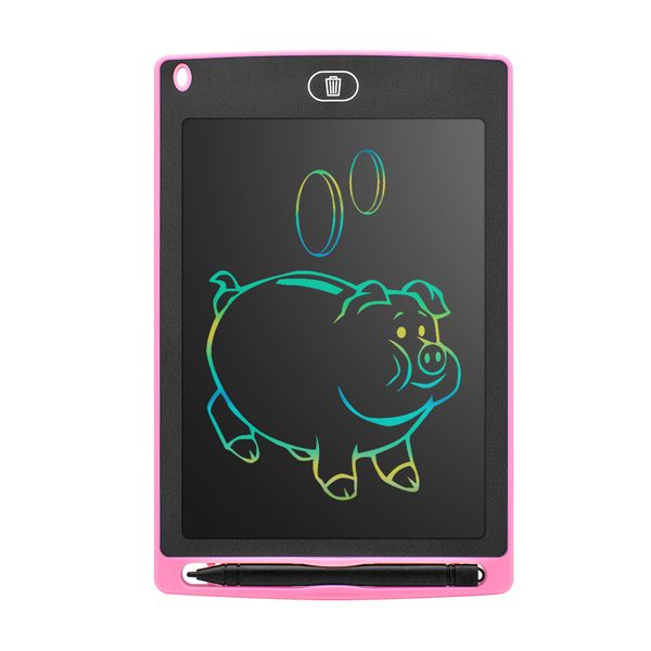 Tablet de escrita LCD colorido de 8,5 polegadas, tablet de desenho digital, brinquedos, almofadas de caligrafia, placa de tablets eletrônicos de 8,5 pol.