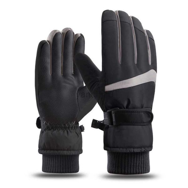 Luvas de esqui Inverno Luvas de esqui Homens Mulheres Quente Frio À Prova D' Água Slip Touch Screen Esportes Ao Ar Livre Motocicleta MTB Equipamento de Ciclismo Luvas HKD230727