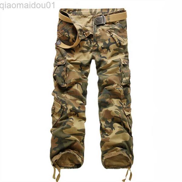 Calças masculinas Venda imperdível 2023 nova moda masculina calças cargo ferramentas curtas militares militares calças casuais calças táticas tamanho grande 30-40 L230727