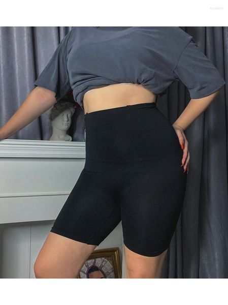 Damen-Leggings, übergroß, hoch tailliert, flacher Winkel, enge Hose mit Bund und Gesäß, für Körperformung, Schlankheitsübungen, Bottoming