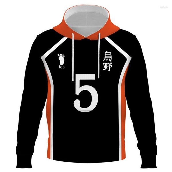 Erkek Hoodies Anime Haikyuu Shohoku Okul Voleybol Takımı Forması Erkek Hoodie Sweatshirt Kostüm Çocuk Boy Spor Ceketleri Ceket Giyim