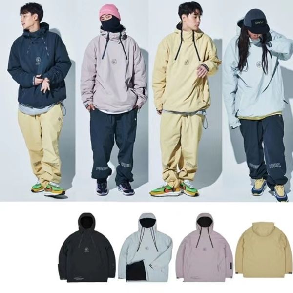 Outros Artigos Esportivos Conjunto de Esqui Macacão Masculino Fatos de Snowboard Vestuário de Neve Marido Jaqueta Calças de Inverno Skims Mulher Snowboarding Roupa Impermeável 230726