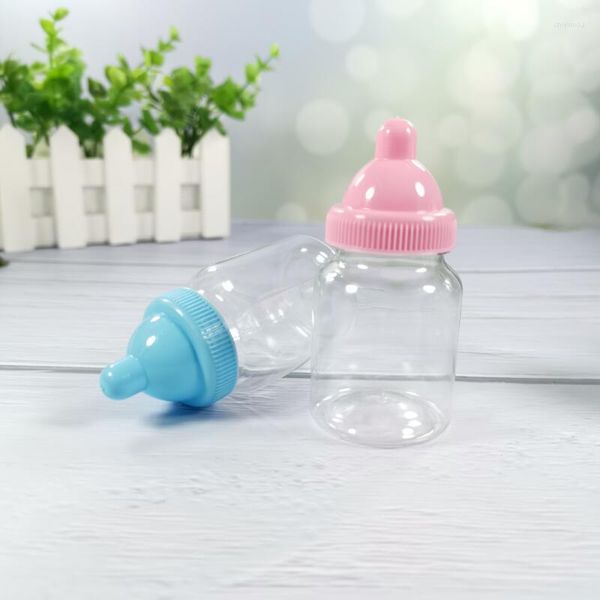 Geschenkpapier Personalisierte Kreative Transparente Flaschenform Pralinenschachtel Babyparty Geburtstagsfeier 12 teile/los