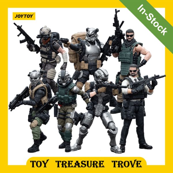 Action-Spielzeugfiguren JOYTOY Dark Source 1/18 Actionfiguren Jährliches Army Builder Promotion Pack Anime Military Armed Force Series Soldaten Modell Geschenk 230726