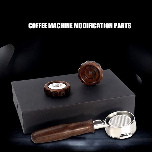 Filtri per caffè 58MM Cestello portafiltro portafiltro senza fondo per Expobar E61 ECM Rocket Machine Accessori fai da te217j