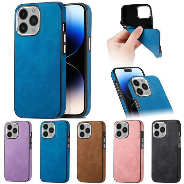 Silky Cover Shell para iPhone 13 Pro 12 Pro 11 14 Pro XS Max 6 7 8 14 Plus X XR Anti Fingerprint Plating Button Phone Case