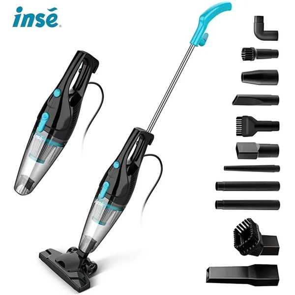 Inse R3s Bagless Stick Vacuum: Limpador 4 em 1 leve e ultra silencioso para pisos de madeira, tapetes, carros, pelos de animais de estimação!