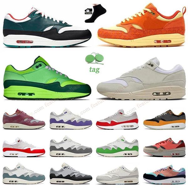 2023 Running Shoes Maxs 1 87 1s Mens Womens Patta Waves Oregon Duck Somos Familia Safari Ironstone Branco Premium Mica Verde Safari Magma Laranja Dhgate Sports Sneakers