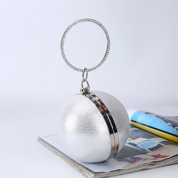 Borse da sera Famoso design del marchio Moda Borse da sera a forma di palla di perle Cute Gold Silver Party Round Globe Borse a tracolla Borsa da donna 230727