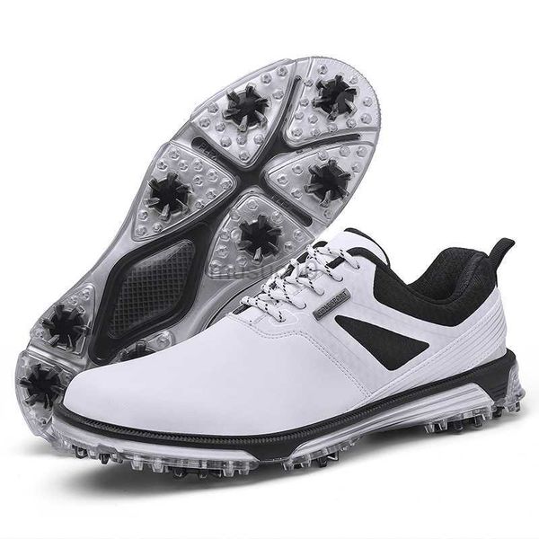 Другие продукты для гольфа роскошные мужски для гольф-обуви с Spike не скользящими мужские ботинки для гольфа резиновая подошва мужская одежда для гольфа удобная бесплатная доставка 2023 HKD230727