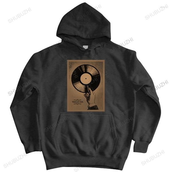 Con cappuccio maschile marchio marca con cappuccio con cappuccio autunno di cotone poster disco vinile retrò fresco molti colori con cerniera unisex