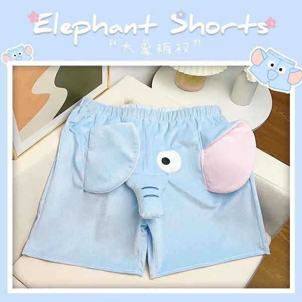 Jaquetas adorável elefante verão em casa shorts casuais homens e mulheres respirável engraçado confortável casal calças curtas bonito engraçado shorts