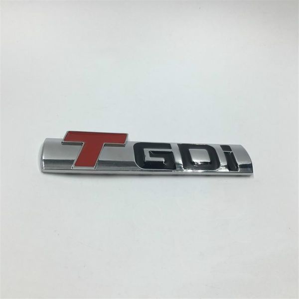 Para Kia Para Hyundai TGDI T GDI Emblema Emblema Decalque Numeral Displacement Metal Car Sticker Auto Side Fender Rear Styling250a