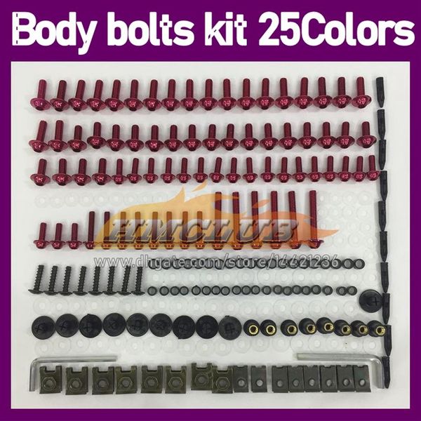 268pcs Motorcycle Maving Bolts Полный набор винтов для Kawasaki Ninja ZX9R ZX-9R ZX900 ZX 900 9R 9 R 900CC 98 99 1998 1999 Полный MO269E