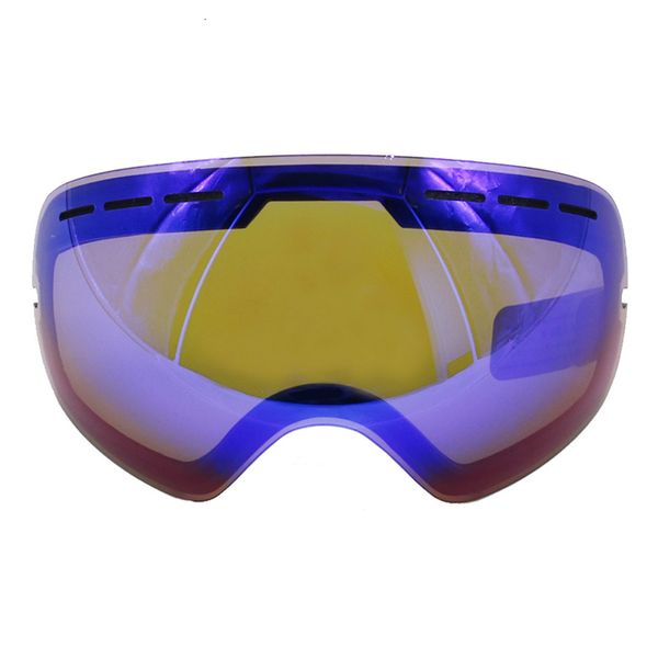 Ski Goggles Locle Gog 201 Lens Lins Anti -Fog UV400 Большие сферические очки Снежные линзы замена линз только 230726