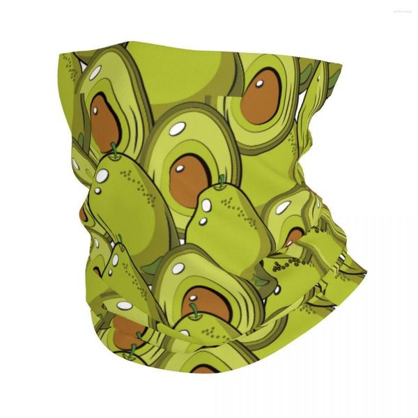 Sciarpe Cartoon Fruits Avocado Bandana Copricollo Stampato Passamontagna Sciarpa per il viso Fascia calda Sport all'aria aperta Unisex Adulto Per tutte le stagioni