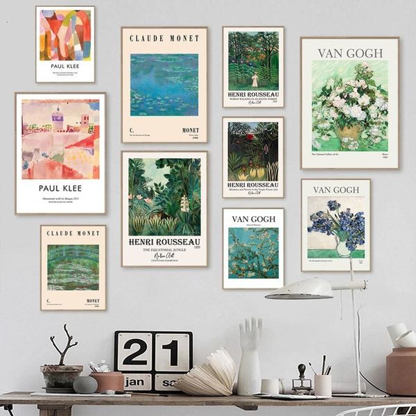 Andere Veranstaltungs- und Partyzubehör, Vintage-Van-Gogh-Matisse-Rose-Iris-Mandelblüte, nordische Leinwand-Poster und Drucke, Bilder, Wandkunst, Gemälde, Wohnzimmer-Dekoration, 230727