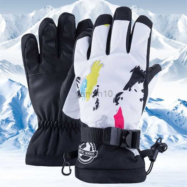 Luvas de esqui Quentes Luvas de esqui Homens Mulheres Jovens Inverno Impermeável À Prova de Vento Antiderrapante Luvas de Snowboard Ciclismo Snowmobile Equitação Luvas Ao Ar Livre HKD230727