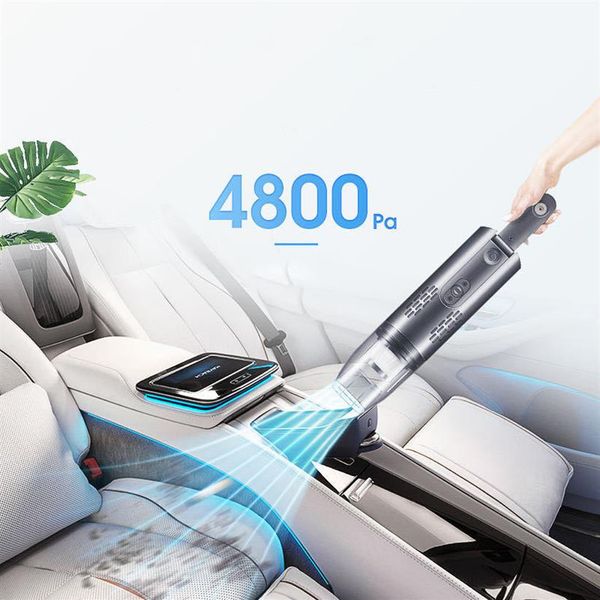 4800PA 75W Home -Car Portable Vacacuum Cleaner USB Rechargeable Wireless Wireless Mini Vacuum Cleaner Cleaning Sweeper262G