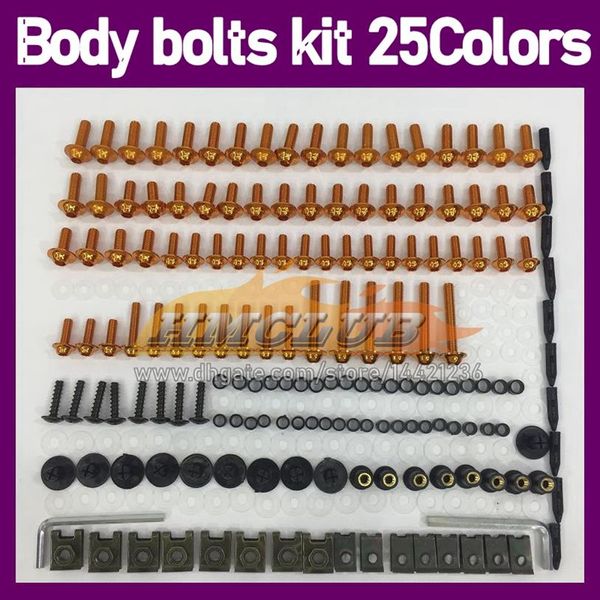 Kit completo de parafusos de carenagem de motocicleta 268PCS para HONDA NSF 100 NSF-100 NSF100 06 07 08 09 10 2006 07 2008 2009 2010 MOT322W completo