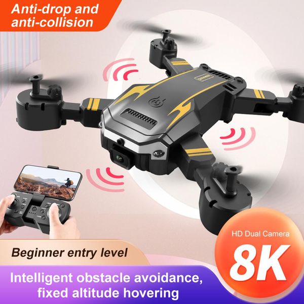 Acessórios Lenovo G6 Pro Drone 8K 5G GPS Drone Profissional HD Photography Aerial Camera Obstact Evitar Helicopter RC Quadcopter Toy