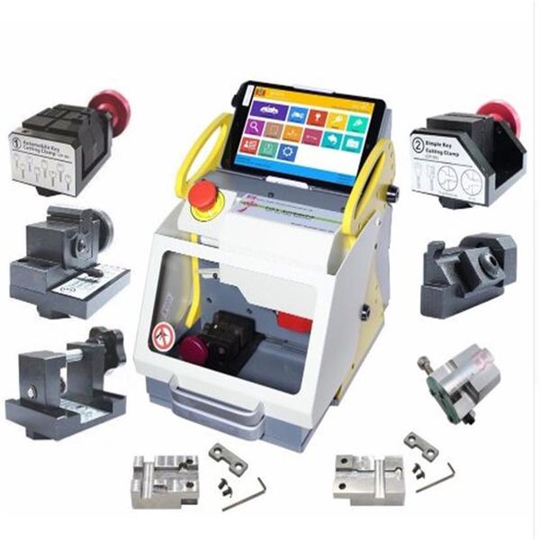 DHL Full Automatic SEC-E9 Key Cutting Machine Programmatore chiave automatico per tutte le auto SEC-E9 Key Cutting Machine Silca Machine216i