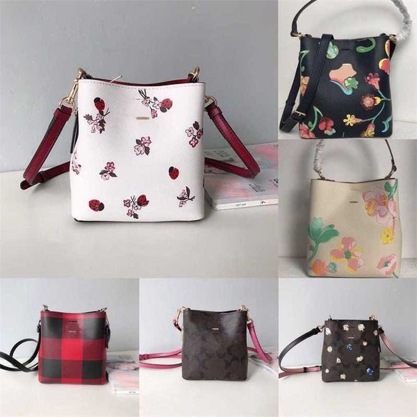 Vender COABAG 6 Estilo Designer Bag Totes Prints Designer Tote Handbag Womens Shoulder Bag White Leather Bucket Bags Luxos Moda CrossBody Bags Mulheres Bolsa 230111