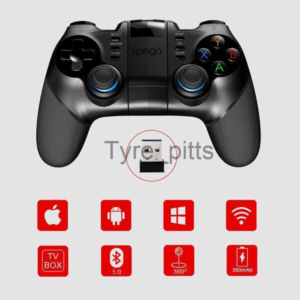 Controller di gioco Joystick Ipega 9076 PG-9076 Gamepad Game Pad Controller Mobile Bluetooth Trigger Joystick per Android Cell Smart Phone TV Box PC PS3 VR x0727