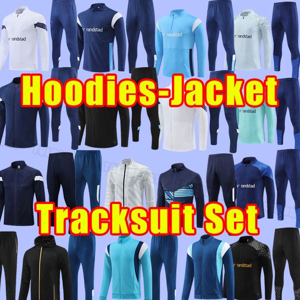 Marseille 23 24 Fußball-Trainingsanzüge CLAUSS ALEXIS 2023 2024 OM MILIK PAYET CUISANCE BENEDETTO GUENDOUZI KAMARA BAKAMBU THAUVIN Hosen Trainingsanzug Jacke Hoodies