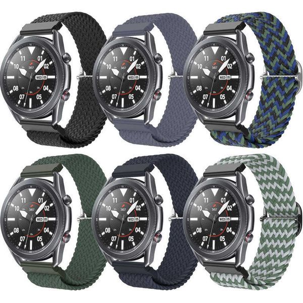 20 -миллиметровые плетеные полосы, совместимые с Samsung Galaxy Watch 5 Watch 4 Bands Watch 4 Classic 42mm 46mm 6 Set Smart Watch Bands для женщин мужчин