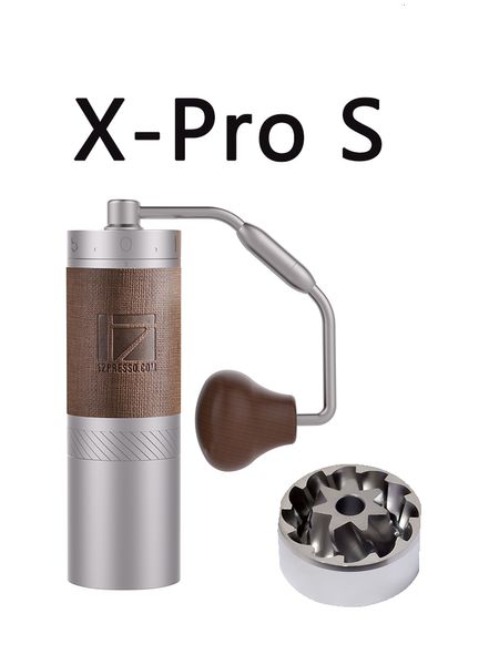 Moedores de Café Manuais 1Zpresso XProS Moedor Moinho Portátil Ajuste Externo Rebarba Aço Inoxidável 230727