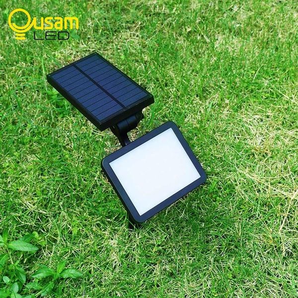 Bahçe çim güneş lambası su geçirmez güneş paneli şarj ışıkları 48 led 960lm lamba duvar lambası solaire açık aydınlatma multi-ANGNE2449