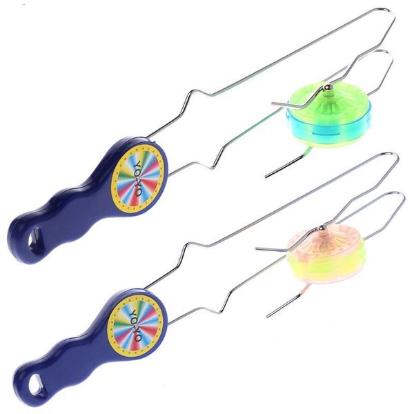 Yoyo colorido LED piscando trilho mágico rolando volante YO-YO bola brinquedo para presentes infantis fofos criativos brinquedos Yoyo brinquedos para crianças e adultos 230726