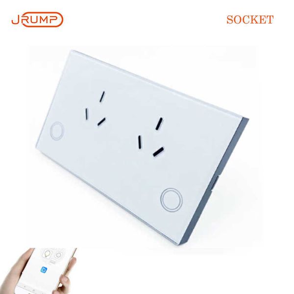 Smart Power Plugs Australian Standard Smart Socket Suporte Botões de toque de energia dupla Funcionar com Alexa Echo Home HKD230727